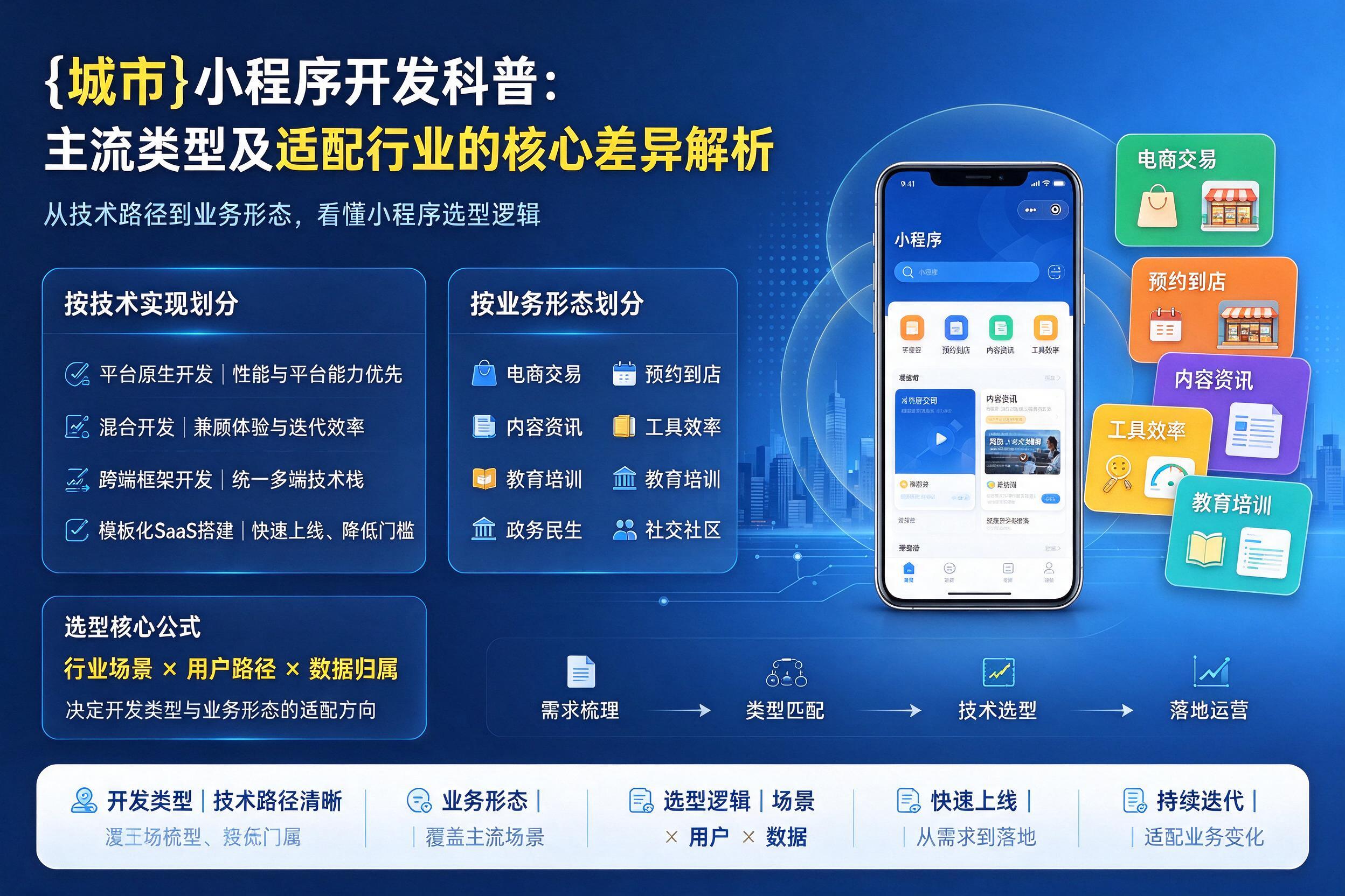 咸阳小程序开发科普：主流类型及适配行业的核心差异解析